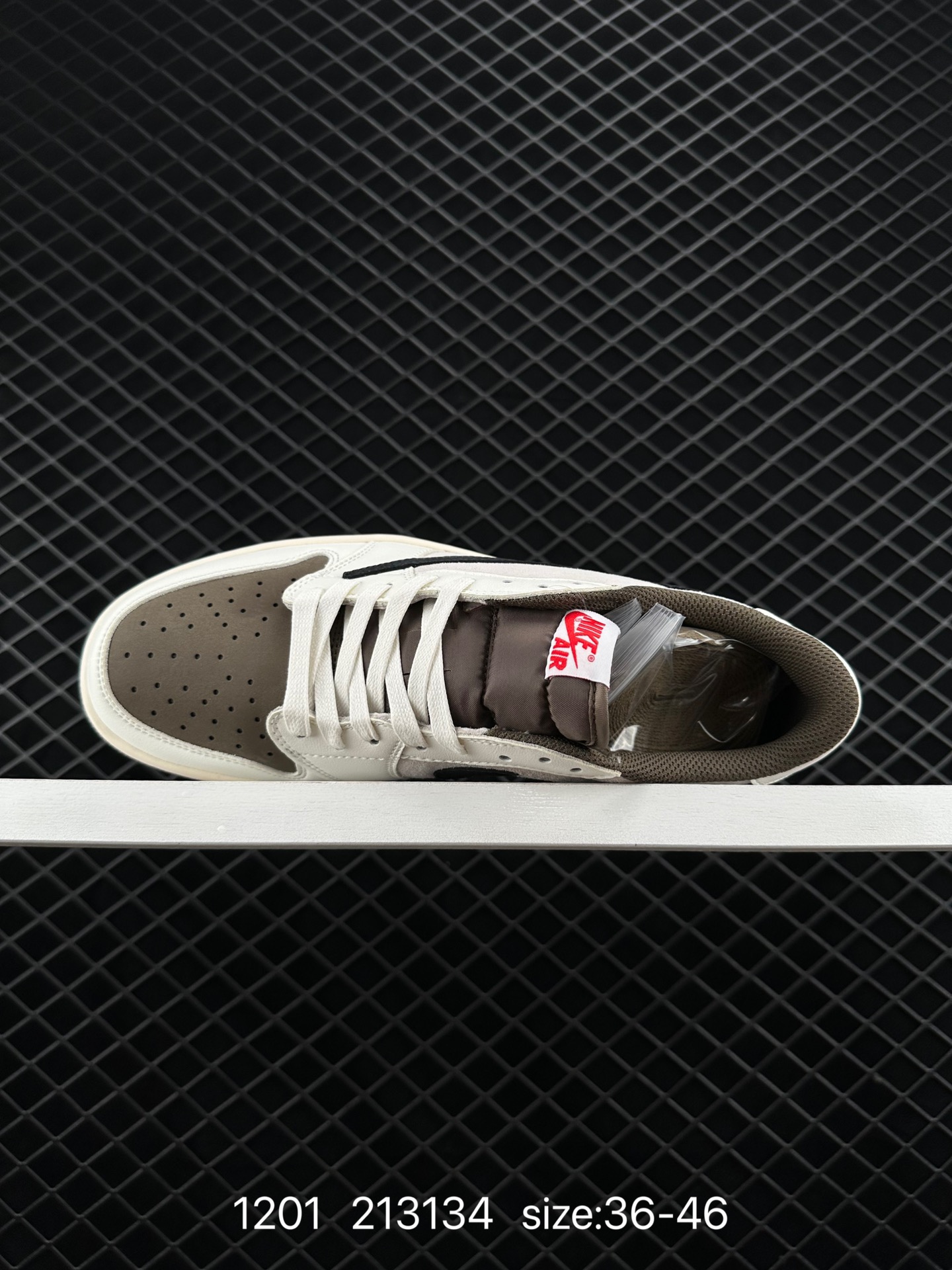 Louis Vuitton x Travis Scott x Nike Air Jordan 1 Low OG SP”Damier Azur/Brown/LV Monogram“